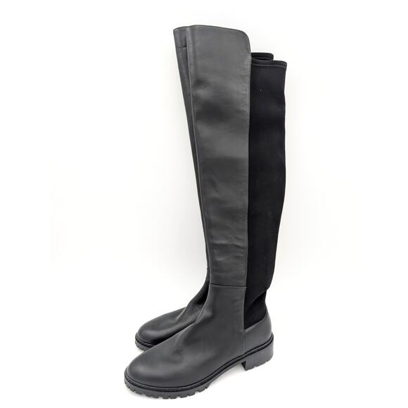 Stuart Weitzman Over-the-knee City Boots Women's Black Size US5.5B EU36 - Picture 1 of 16